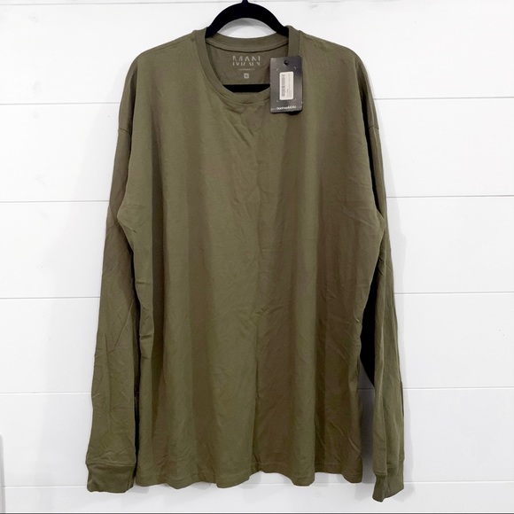 Oversized Long Sleeve Crew Neck Shirt Set - Picture 3 of 14